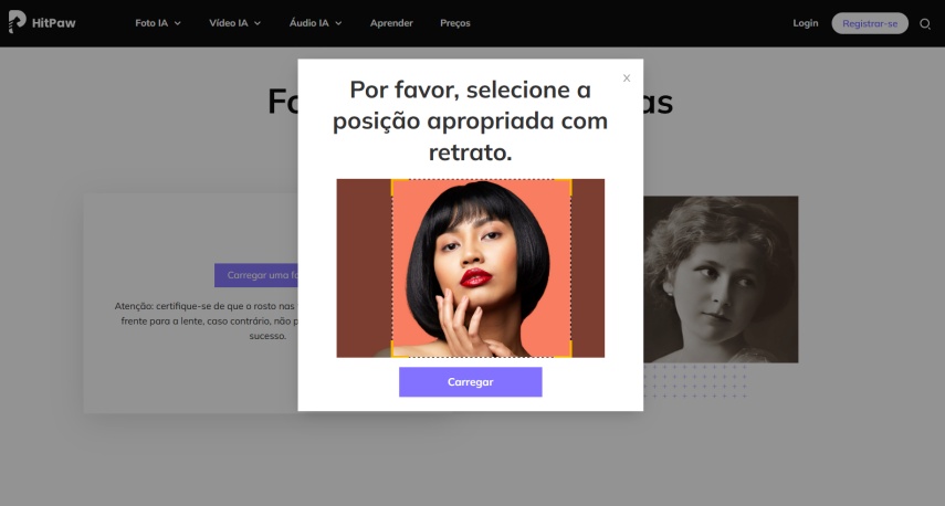Selecione a posição
