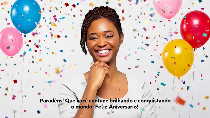 mensagem de aniversario foto