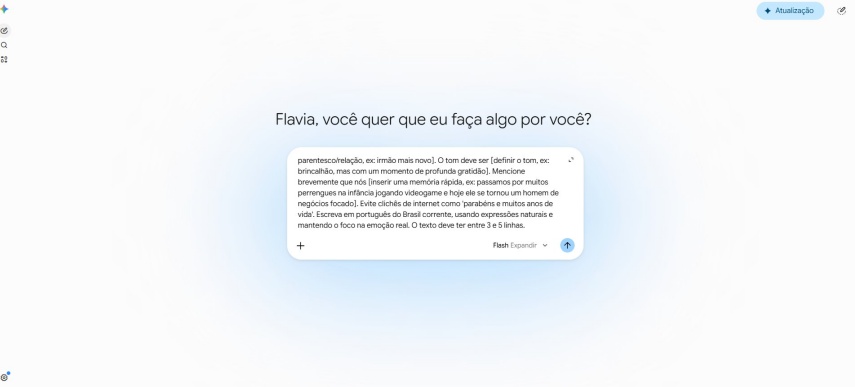 gemini prompts para mensagem aniversario