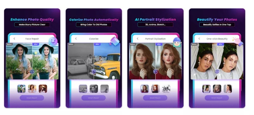 app de filtros no hitpaw fotorpea