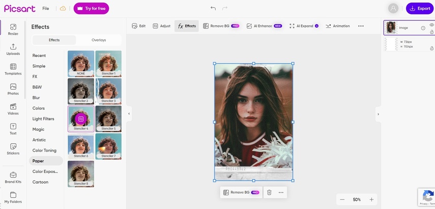 app de filtros para fotos com picsart