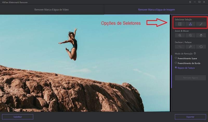 tirar pessoas de foto