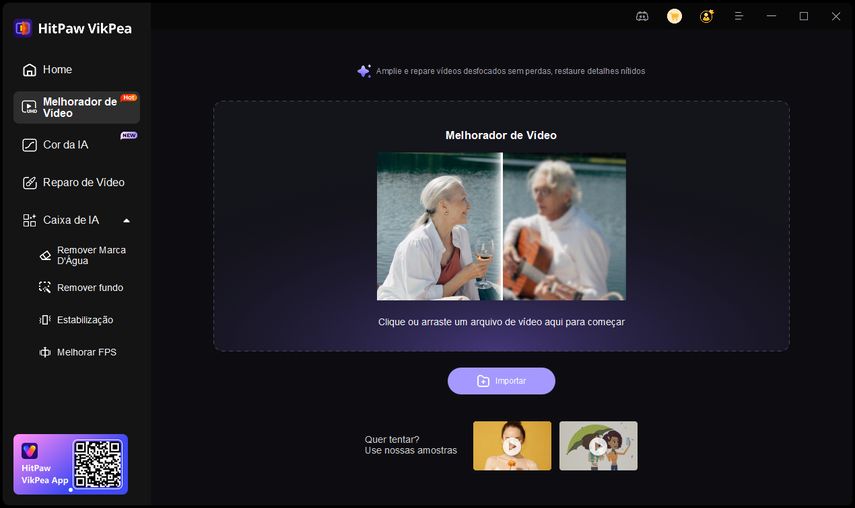 adicionar o video para o hitpaw vikpea