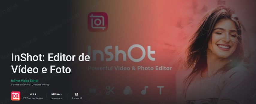 Aplicativo InShot para clarear vídeos no celular