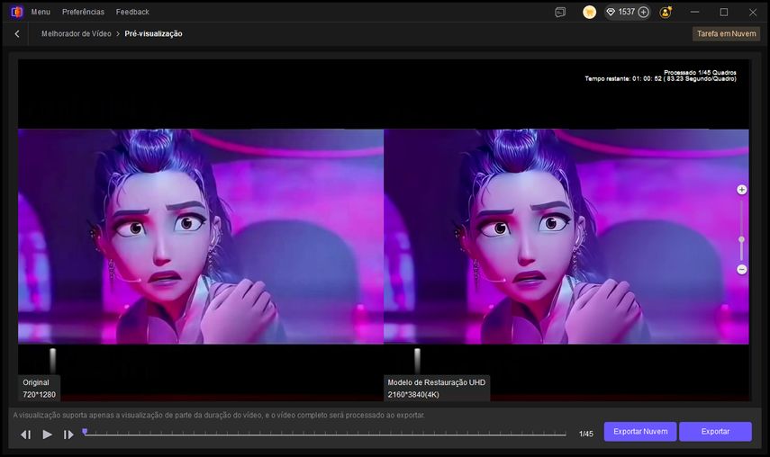 clique em “Pre-Visualizar” e aguarde o processamento