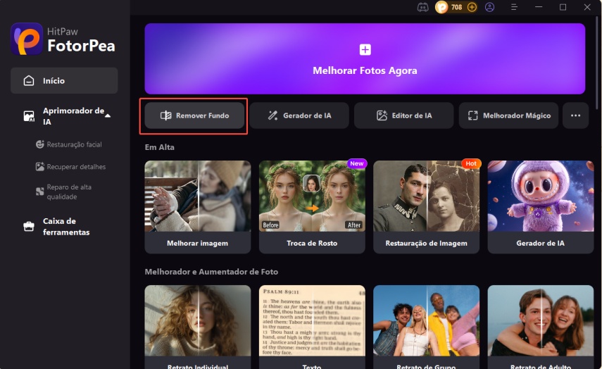 remover fundo pagina inicial