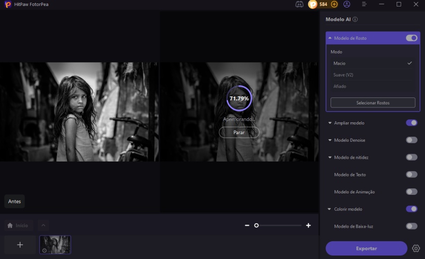 adicionar imagem com características visíveis