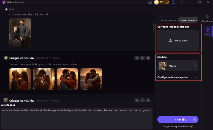 restauração de imagem