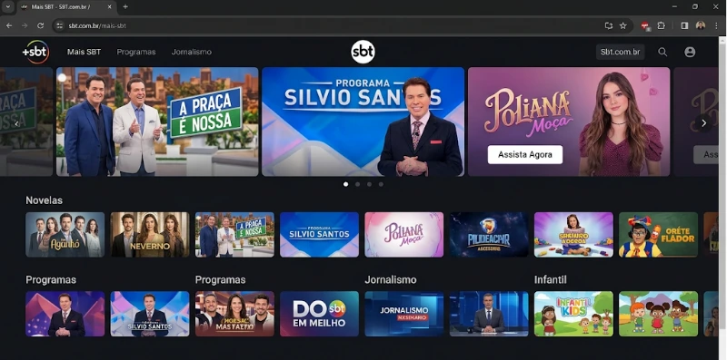 +SBT para assistir séries e novelas grátis online