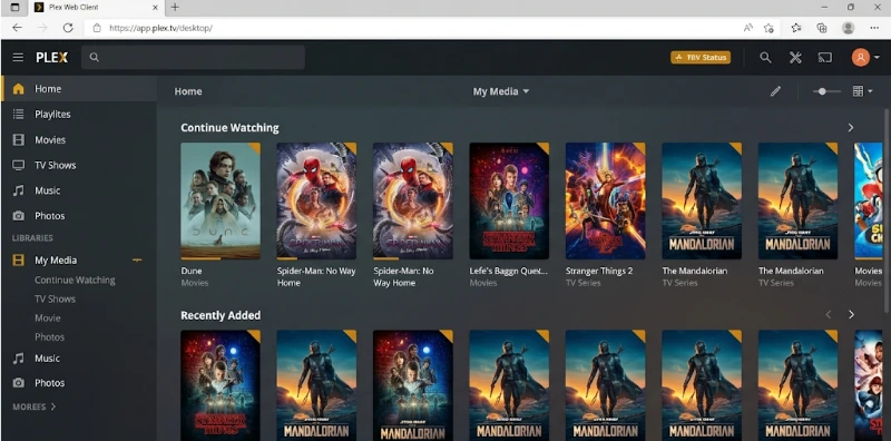 Plex para streaming grátis de séries e TV ao vivo