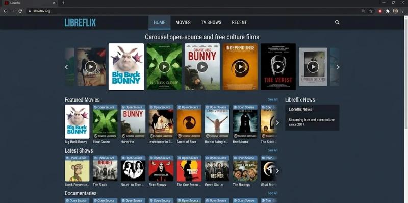 Libreflix para documentários e conteúdo independente grátis