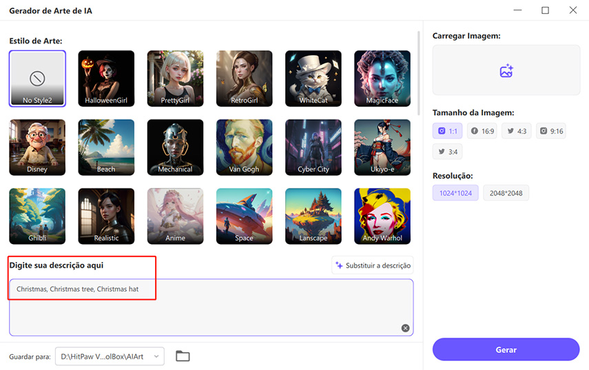baixe avatar de natal gerada com a ia
