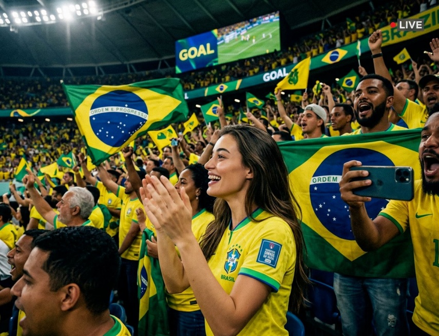 imagem na arquibancada