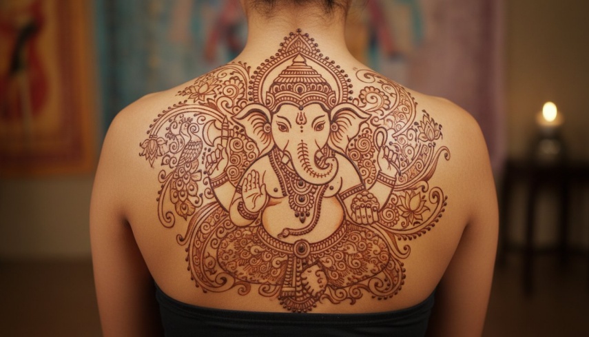 henna tattoo elefante sagrado