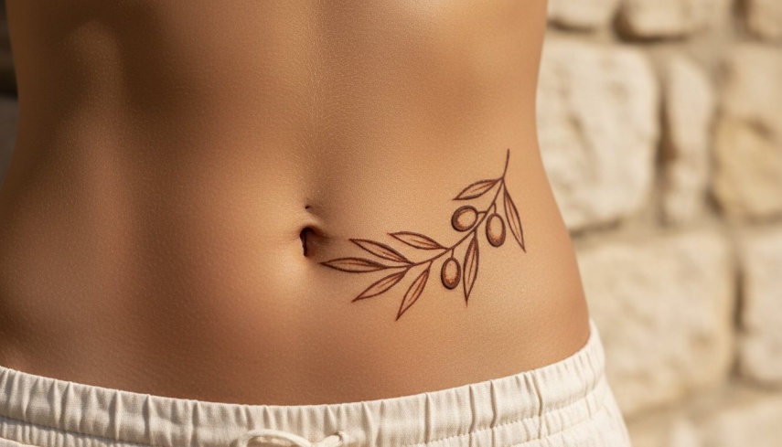 henna tattoo ramo de oliveira