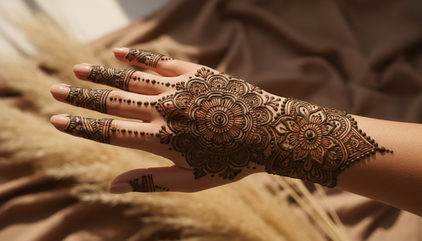henna tattoo luva rendada