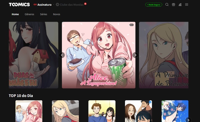 manhwa online em site toomics