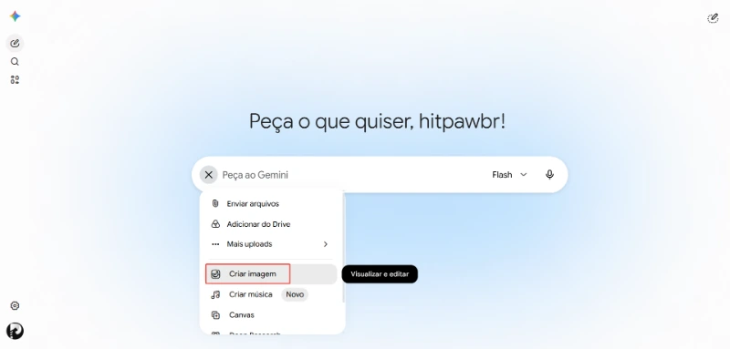 Geração de quadros-chave no Gemini usando Nano Banana