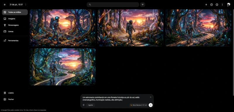 Prompt de IA para criar imagens com Nano Banana