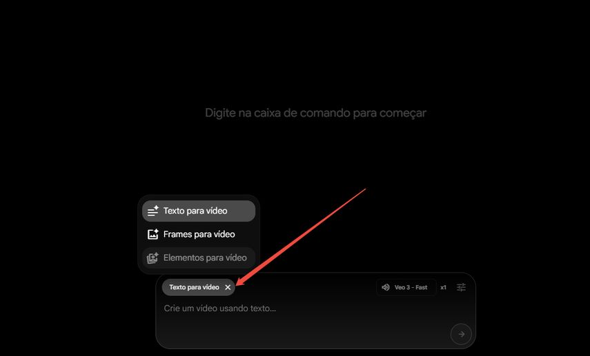escolher modo de criação no flow