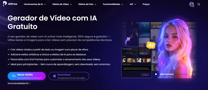 como usar o modelo seedance gratis no hitpaw online video generator