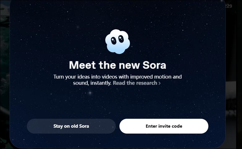 Interface do Sora 2 da OpenAI para geração de vídeos