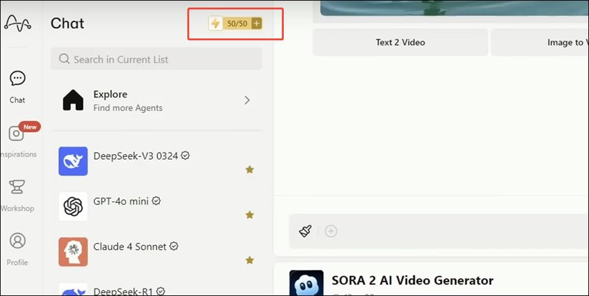 Indicador de energia disponível no MyShell