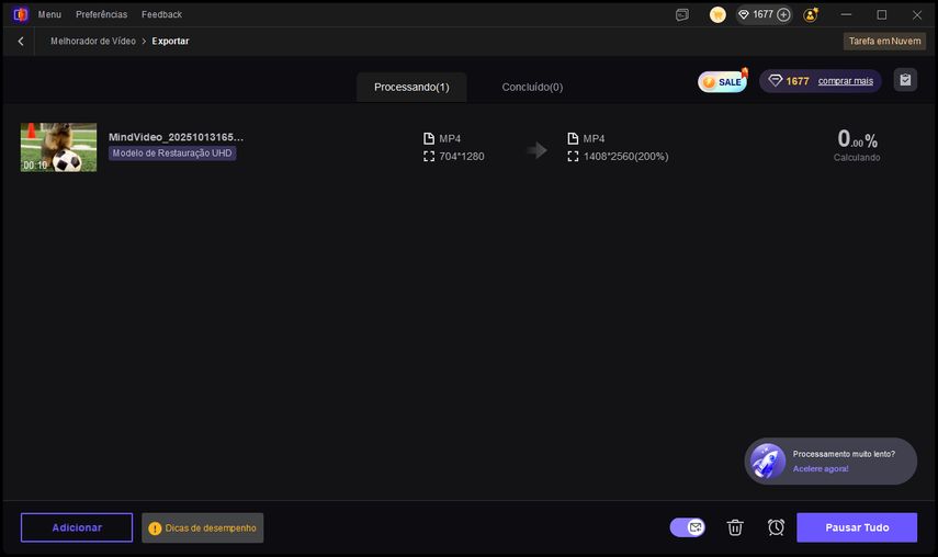 Exportação do vídeo em 4K no HitPaw VikPea