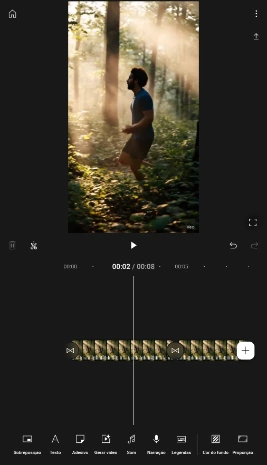Passo 4 — Usar o recurso Editar com IA do YouTube Create para montar o vídeo automaticamente com narração e legendas