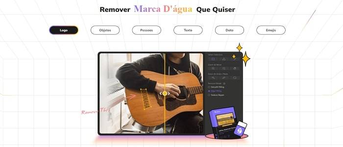 como tirar marca d´água com HitPaw Removedor de Marca D'água