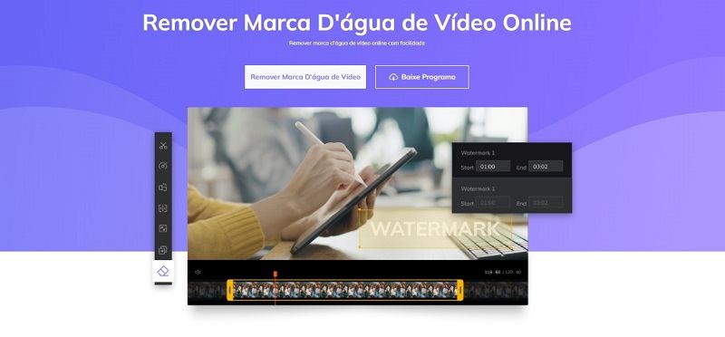 como tirar marca d´água de vídeo online