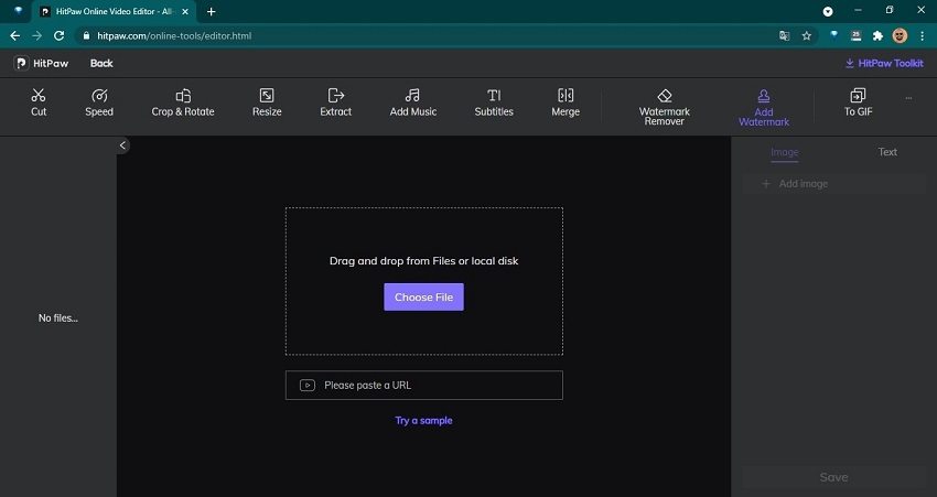 colocar marca d'agua em video online