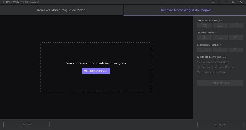 remover marca d'água de fotos