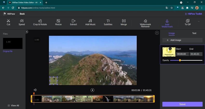 colocar marca d'agua em video online