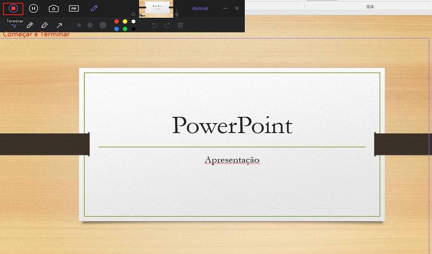 como gravar video no powerpoint 