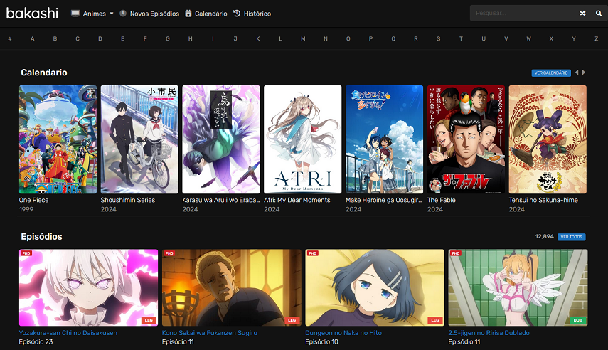 Bakashi site para baixar animes