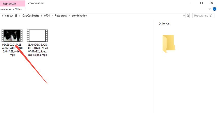 localizar seu vídeo final renderizado nos documentos