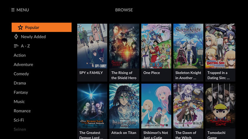 app para assistir animes grátis