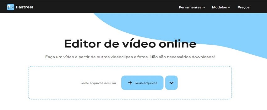 fastreel editor de vídeo em português grátis online