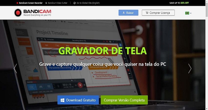 gravador de tela para jogos pc