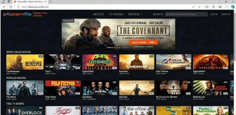 Popcornflix — filmes completos, séries e documentários gratuitos