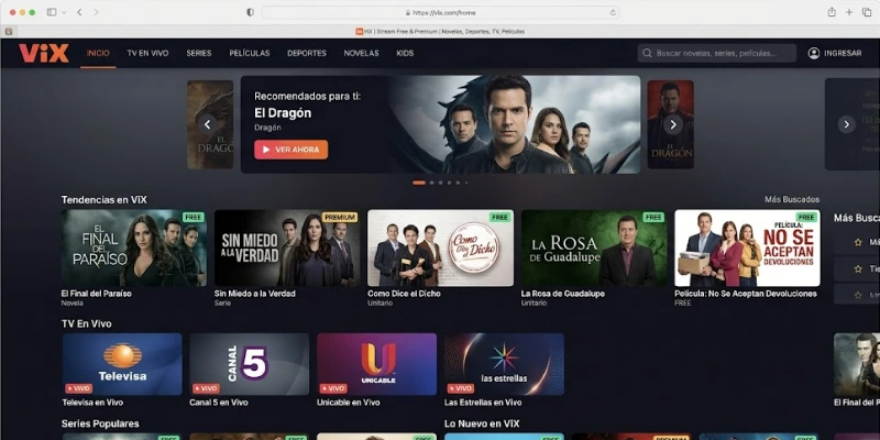 Vix — streaming grátis com novelas, filmes e séries em português