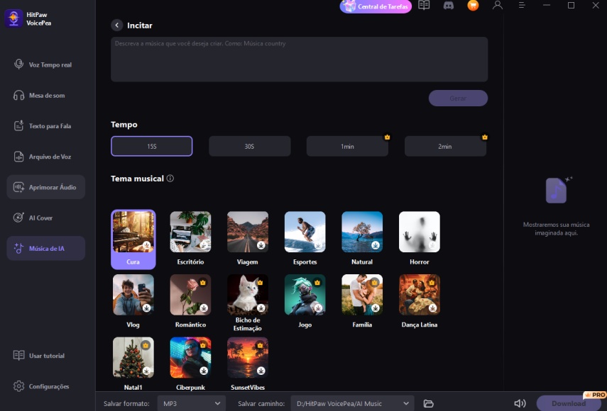 extender música com ia hitpaw voicepea