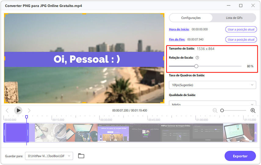 Converter vídeo para GIF animado online - Conversor de vídeo