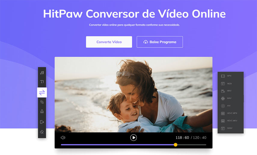 Conversor gratuito de vídeo para Gif - Converta MP4 para Gif